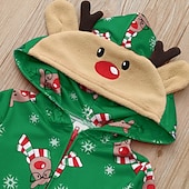 cheap Pajamas-Family Christmas Family Pajamas Pajamas Deer Sports Print Red Royal Blue Green Long Sleeve Mommy And Me Outfits Active Matching Outfits