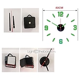 abordables 123496-Lumineux bricolage horloge maison simplicité silencieux mode horloge murale salon créatif stickers muraux chambre horloge murale