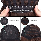 abordables perruque plus âgée-perruques brunes pour femmes perruque synthétique droite bob perruque cheveux synthétiques bruns courts conception à la mode des femmes cheveux mis en évidence / balayage perruques brunes exquises