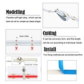 billiga COB Strip Lights-32.8ft 10m cob wifi led smarta strip-ljus juldekor musik sync rgb färg ändras med arbete med alexa google för sovrum hem tv bakgrundsbelysning DIY inredning