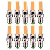 cheap LED Bi-pin Lights-10PCS 6PCS 2PCS G4 G9 E14 LED Bulb 5W Replaces 50W Halogen Bulb 2508-COB Mini Bulb for Cabinet Landscape Chandelier Light Appliance Bulbs AC220V