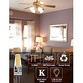 voordelige Ledlampen met twee pinnen-10st g4 led lamp niet-dimbare ac220v g4 bi-pin gloeilamp 1.5w (20w halogeenlamp vervanging) warm wit en wit twee kleurtemperatuur