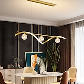 baratos Luzes pendentes-100 cm estilo nórdico luz pendente led metal pintado com acabamentos modernos 220-240v