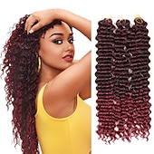cheap Crochet Hair-22 Inch Ocean Wave Crochet Hair 3 packs Wave Deep Twist Braiding Hair Deep Ripple Crochet Synthetic Braids Hair Extension  22inch 3packs