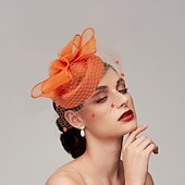 economico Fascinator-Piume  Fascinatori in rete  Cappelli  Copricapo con piuma  Cappello  Fiore 1 PC Matrimonio  Corsa di cavalli  Giorno delle donne Copricapo Abito da impressionare Abito da gara 2025