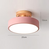 halpa Pinta-asennettavat ja puoliksi pinta-asennettavat-20 cm kattovalaisimet geometriset muodot uppoasennettavat valot metalli maalatut viimeistelyt led moderni 220-240v
