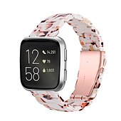 economico Cinturini per orologi Fitbit-Cinturino per orologio  per Fitbit Versa 2 / Versa Lite / Versa SE / Versa Resina Sostituzione Cinghia Da donna Chiusura in metallo Fibbia in acciaio inossidabile Bracciale a catena Polsino