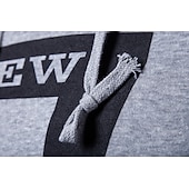 tanie podstawowe dresy-Męskie Dres Bluza Ściągana na sznurek 2-częściowa Litera Zestaw strojów Zestawy odzież Wiosna Jesień Zima Czarny Biały Trening w siłowni Jogging Szkolenie Keep Warm Miękka Odprowadza wilgoć Normalny