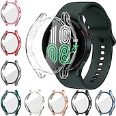 economico Cover per smartwatch-Custodia per orologi con protezione per lo schermo Compatibile con Samsung Galaxy Watch 5 Pro 45mm / Watch 5 40/44mm / Watch 4 Classic 42/46mm / Watch 4 40/44mm Resistente ai graffi Tutto intorno