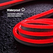 preiswerte Neon-LED-Beleuchtung-3~10m 9.8~32.8ft dc12v rgb wasserdichte led flexible neonseil streifen licht app musiksynchronisation funktioniert mit alexa google assistant für partydekoration