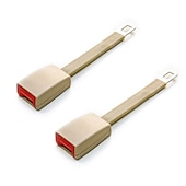 abordables Fundas de asiento para coche-2 piezas de extensión de cinturón de seguridad automático para automóvil, hebilla de extensión, clip de seguridad de 25 cm * 5 cm, cinturón de seguridad universal, clip de seguridad de modelado interi