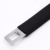 abordables Fundas de asiento para coche-2 piezas de extensión de cinturón de seguridad automático para automóvil, hebilla de extensión, clip de seguridad de 25 cm * 5 cm, cinturón de seguridad universal, clip de seguridad de modelado interi