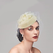 economico Fascinator-Fascinatori cappelli copricapo piume cappello pillbox per matrimoni San Valentino corsa di cavalli giornata delle donne con copricapo in piuma testa per impressionare giorno delle corse 2025