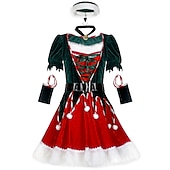 billiga Vuxna juldräkter-jultomten Alf Mrs.Claus Kläder Julhatt Fin julklänning Dam Jul Karnival julafton Jul Vuxna Fest Jul Klänning Hatt