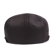 お買い得  メンズハット-男性用 ハンチング ブラック ブラウン PU ファッション ストリートファッション スタイリッシュ 1920年代のファッション アウトドア 日常 お出かけ 平織り ウォーム