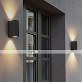 economico applique da esterno-2 luci 15 cm esterno impermeabile creativo minimalista applique da parete led per negozi/caffè ufficio acrilico design geometrico applique 110-120/220-240 v 10 w