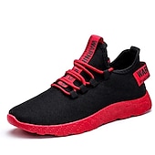 abordables Baskets-baskets de sport noires et jaunes pour hommes avec maille respirante et design léger pour le sport et les vêtements décontractés