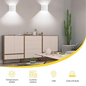 Недорогие Бра-В помещении LED Внутренние настенные светильники Гостиная Офис Алюминий настенный светильник IP20 85-265V 10 W