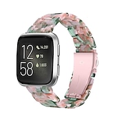economico Cinturini per orologi Fitbit-Cinturino per orologio  per Fitbit Versa 2 / Versa Lite / Versa SE / Versa Resina Sostituzione Cinghia Da donna Chiusura in metallo Fibbia in acciaio inossidabile Bracciale a catena Polsino