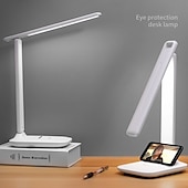 economico elettrodomestici-piccola lampada da scrivania pieghevole a led con ricarica USB, protezione per gli occhi intelligente per l&#039;apprendimento della camera da letto e degli studenti