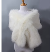 voordelige Sjaals &amp; Wikkels-Klassiek Retro vintage Jaren 1920 Sjaal van imitatiebont Omslagdoeken The Great Gatsby Bruiloftsgast Kostuum Dames Kerstmis Carnaval Maskerade Bruiloft Bruiloft gast Feest / Uitgaan Volwassenen Sjaal