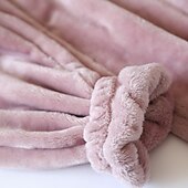 preiswerte Damen Schlafoberteile und -unterteile-Damen Pyjamahose Pjs reine Farbe schlichter Plüsch Komfort Zuhause Alltagsbett Fleece Geschenk lange Hose elastische Taille Herbst Winter Home Outfits