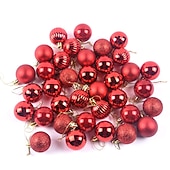 36pcs Christmas Baubles Ball Ornaments Xmas Decoration, 4cm Small Hanging Balls for Christmas Tree, Holiday, Party and Gift cheap Ornaments-36pcs Christmas Baubles Ball Ornaments Xmas Decoration, 4cm Small Hanging Balls for Christmas Tree, Holiday, Party and Gift
