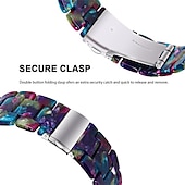 economico Cinturini per orologi Fitbit-Cinturino per orologio  per Fitbit Versa 2 / Versa Lite / Versa SE / Versa Resina Sostituzione Cinghia Da donna Chiusura in metallo Fibbia in acciaio inossidabile Bracciale a catena Polsino