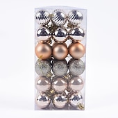 36pcs Christmas Baubles Ball Ornaments Xmas Decoration, 4cm Small Hanging Balls for Christmas Tree, Holiday, Party and Gift cheap Ornaments-36pcs Christmas Baubles Ball Ornaments Xmas Decoration, 4cm Small Hanging Balls for Christmas Tree, Holiday, Party and Gift