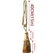 olcso Függönykiegészítők-2 db kötélfüggöny bojt nyakkendő hátak függöny rojtok lekötők függönyök függöny kellékek kötél szoba kiegészítők