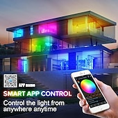 cheap WiFi&amp;Music Control-Addressable Dream color RGBIC WiFi Bluetooth LED Light Strip 5~10m 16.4~32.8ft Waterproof 5050SMD Work with Alexa Google Assistant