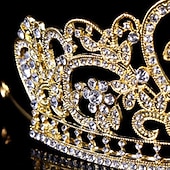 olcso Fejpántok és koronák-Gyerekek Lány Hajdísz Aktív Édes Esküvő Születésnap Egyszínű Fehér Arany