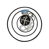 cheap Circle Design-3-Light 80/60/40/20 cm LED Pendant Light Metal Acrylic Ring Circle Design Dimmable Painted Finishes Modern 90W/113W 3-Rings 4-Rings ONLY DIMMABLE WITH REMOTE CONTROL