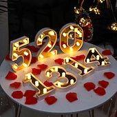 ieftine Lumini decorative-26 de litere alfabet lumina 3d nightlight litere caseta luminoasa cu led lumina de noapte revelion aa alimentat cu baterii