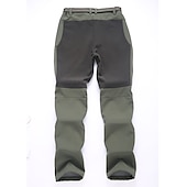 abordables Fondos-pantalones forrados de vellón para mujer pantalones impermeables para caminar pantalones pantalones softshell patchwork invierno al aire libre a prueba de viento cálidos y transpirables fondos ligeros verde militar naranja caza pesca acampar esquiar