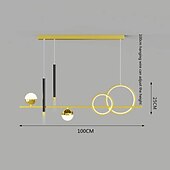זול אורות תליון-אור תליון led חדש נורדי שולחן בר מנורת שולחן עם זרקור מסעדה פשוט מודרני