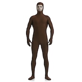levne Matné kostýmy-Zentai obleky Kožené obleky Oblek na celé tělo Karnevalový kostým Oblek na celé tělo Den králů Pánské Dámské Pohlaví Jednobarevné Spandex Lycra Kostým pro předvečer Všech svatých Dospělé