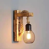 halpa Seinälampetit-30cm luovat vintage-seinävalaisimet led ambient valot seinävalaisimet makuuhuoneen kaupat / kahvilat hamppuköysi seinävalaisin 110-120/220-240v 40w