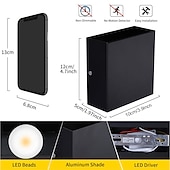 Недорогие Бра-В помещении LED Внутренние настенные светильники Гостиная Офис Алюминий настенный светильник IP20 85-265V 10 W