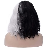 economico Parrucche da festa-Parrucca Ombre Corto Bob Sintetica Blu Viola Arcobaleno Colorata Capelli Lisci Parte Centrale Cosplay Fibra Resistente al Calore per Donne Costumi Pride Halloween
