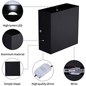 Недорогие Бра-В помещении LED Внутренние настенные светильники Гостиная Офис Алюминий настенный светильник IP20 85-265V 10 W