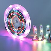 cheap WiFi&amp;Music Control-Addressable Dream color RGBIC WiFi Bluetooth LED Light Strip 5~10m 16.4~32.8ft Waterproof 5050SMD Work with Alexa Google Assistant