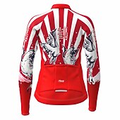 Damen Radtrikot Tiermotiv Hässliche Weihnachten lustige weihnachten Langarm Fahhrad Oberteil mit 3 Gesäßtaschen Mountainbike MTB Straßenradsport Fleece-Futter Warm Reflektierende Streifen Rückentasche preiswerte Fahrradbekleidung damen-Damen Radtrikot Tiermotiv Hässliche Weihnachten lustige weihnachten Langarm Fahhrad Oberteil mit 3 Gesäßtaschen Mountainbike MTB Straßenradsport Fleece-Futter Warm Reflektierende Streifen Rückentasche