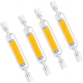 זול נורות תירס לד-4 יחידות r7s t3 נורת led cob ניתנת לעמעום j78 78 מ&quot;מ 5 ואט j118 118 מ&quot;מ 10 וואט הלוגן שווה ערך כפול קצה אור נוף מבול 110 וולט 220 וולט