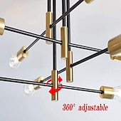 cheap Sputnik Design-LED Ceiling Light 60 cm Sputnik Design Chandelier Metal Artistic Style Sputnik Industrial Painted Finishes Artistic Nordic Style 110-120V 220-240V