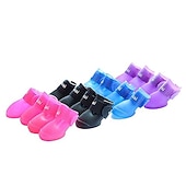 economico Stivali &amp; Protettori per Zampe-Prodotti per cani Prodotti per roditori Scarpe Scarpe e stivali Stivali / scarpette per cani Stivali da pioggia Stivali da pioggia N / D Per animali domestici Gomma da cancellare Nero