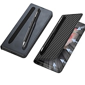Недорогие Чехлы для Samsung-Чехол для телефона для Samsung Galaxy Z Fold 5 Z Fold 4 Z Fold 3 Z Fold 2 полный корпус чехол для карт пылезащитный двусторонний однотонный PU кожа