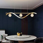 baratos Luzes pendentes-100 cm estilo nórdico luz pendente led metal pintado com acabamentos modernos 220-240v