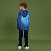 preiswerte Jungen 3D Vision &amp; Geometrie-Jungen 3D 3D-Druck Kapuzenshirt Langarm 3D-Druck Frühling Herbst Aktiv kinderkleidung 3-12 Jahre Täglich