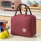 cheap Kitchen Storage-Lunch Bags for Women Portable Insulated Thermal Cooler Bag Adult Lunch Tote Lunch Boxes Reusable Meal Prep Containers Bag Sturdy for Work Picnic College Travel Snack Breakfast